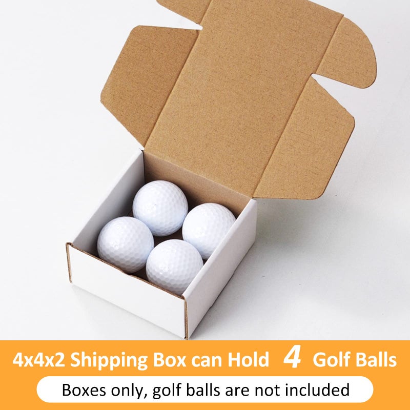 Eupako 4x4x2" Corrugated Box Mailers 50 Pack White Cardboard Small Shipping Boxes for Mailing (with 50 Stickers) - Image 4